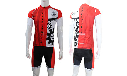 Lively cycling jersey and bib short