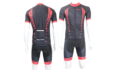 Lively cycling jersey and bib short