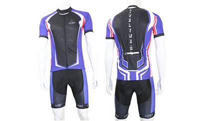 Lively cycling jersey and bib short