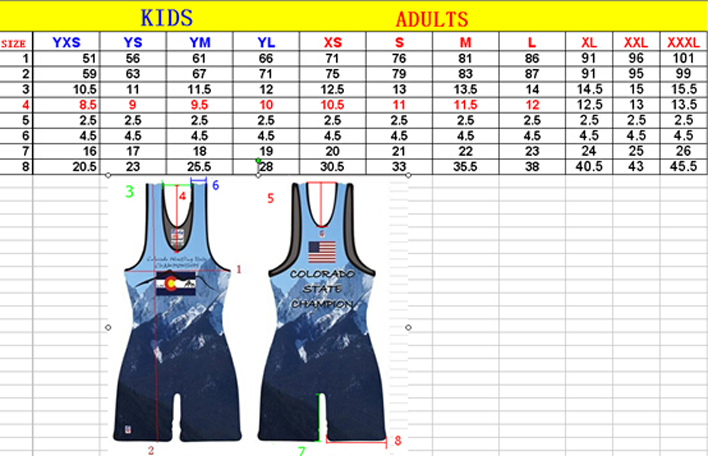 Wrestling Singlets